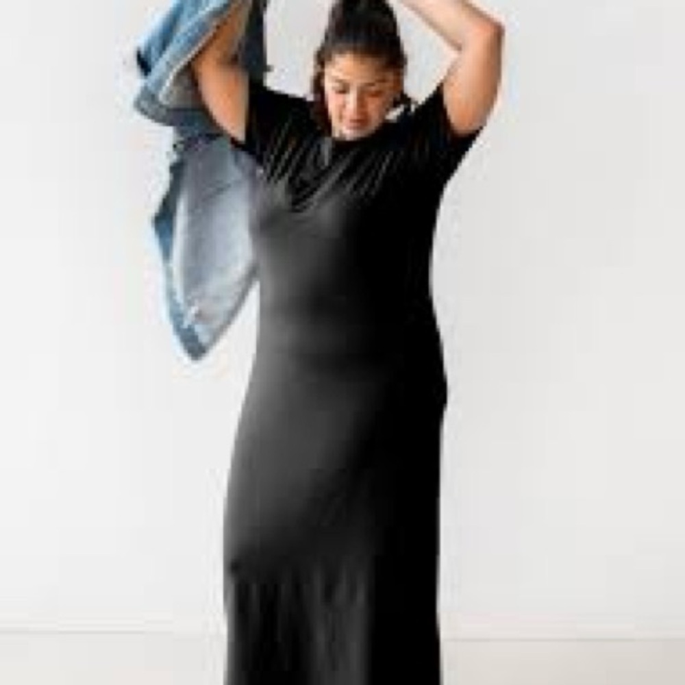 FRANC Black T-shirt Maxi Dress